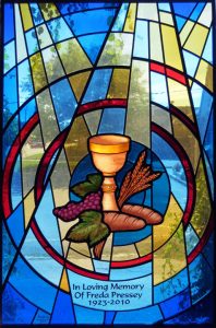 Eucharist Window St. Pauls Tillsonburg